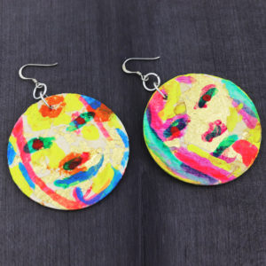 Medium Painted Earrings