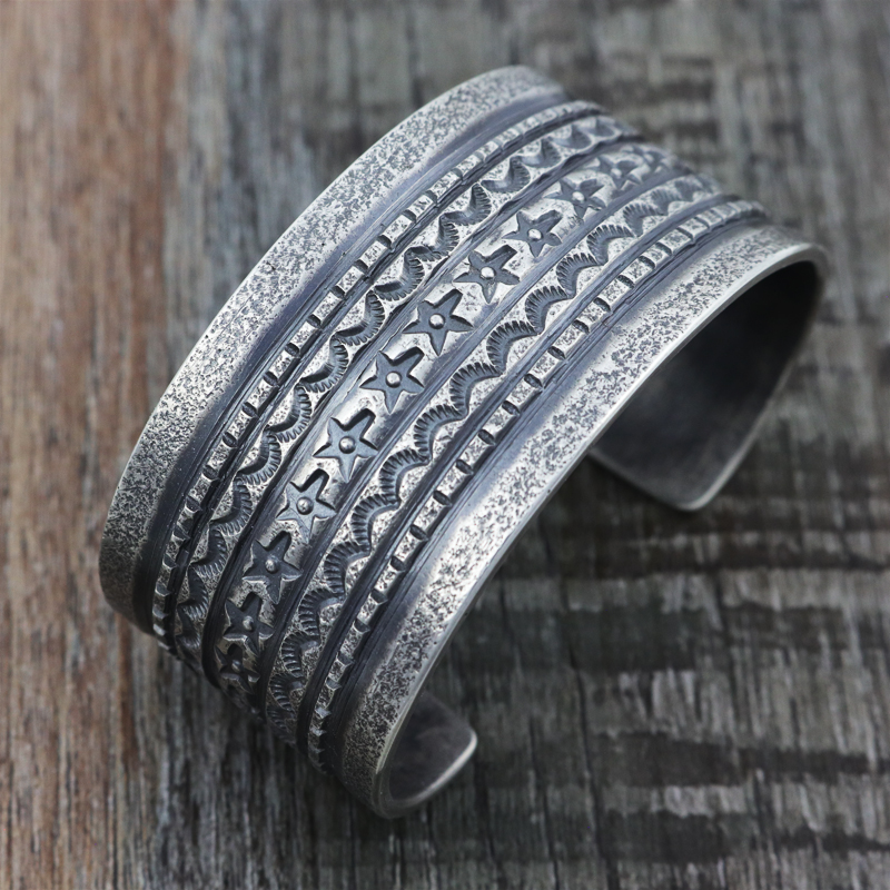 Tufa Cast Stamped Star Bracelet