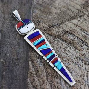 Inlaid Yei Pendant